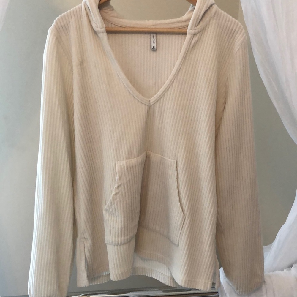 Cream z supply hoodie
